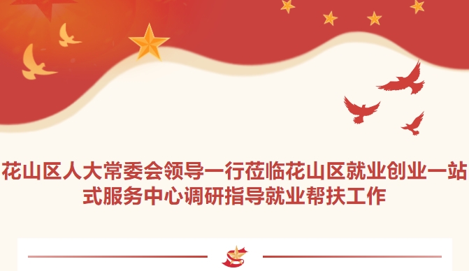 花山區(qū)人大常委會領導一行蒞臨花山區(qū)就業(yè)創(chuàng)業(yè)一站式服務中心調(diào)研指導就業(yè)幫扶工作